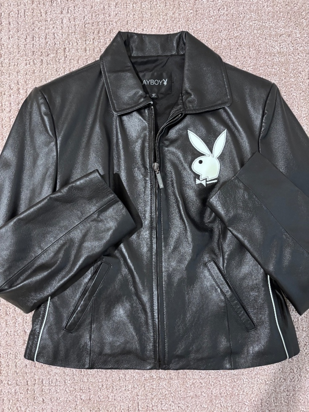 Playboy Vintage Leather Jacket - Women's